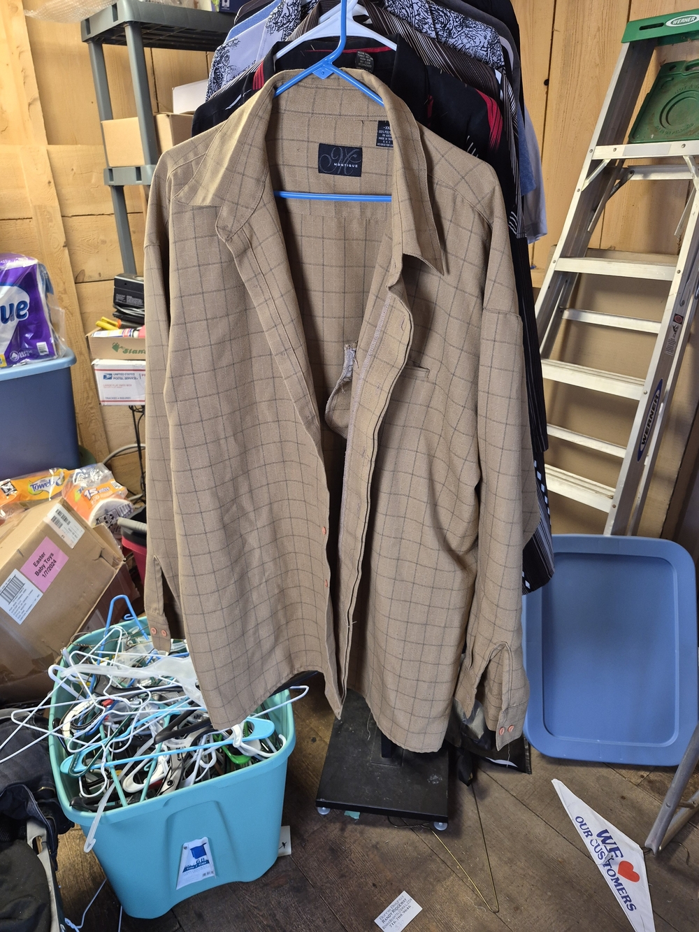 Classic Tan Plaid Lightweight Shirt Jacket - V.I.P. Bin 67